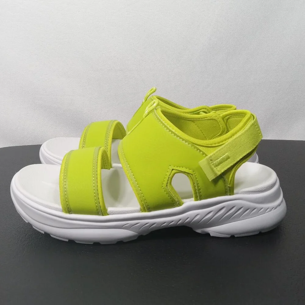 AVIA Avi-Atlantic Bright Lime Green Lightweight Womens Sandal Size 11 - Picture 3 of 14